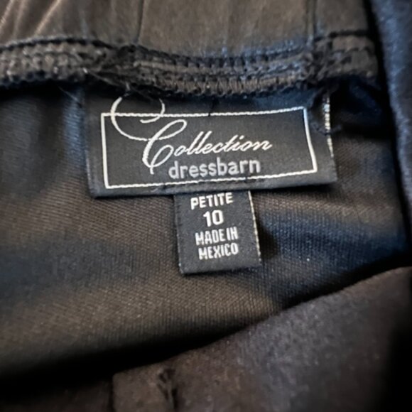 Collection Dressbarn,Black Satin Dress Sleeveless Size 10P (add sequins,lace ) - Picture 5 of 8